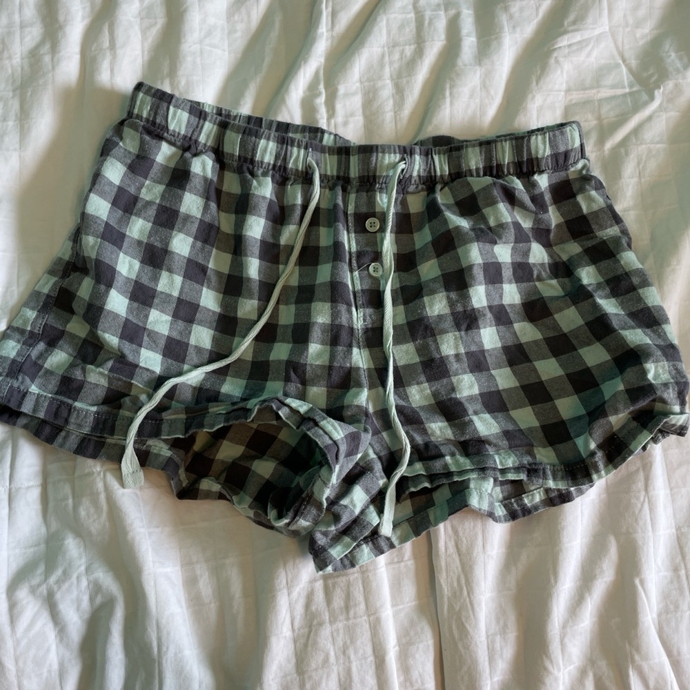 Plaid Pajama Shorts